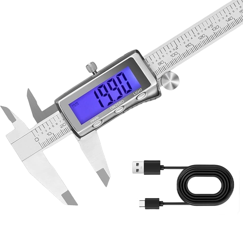 Digital Vernier Caliper 0-150mm | Backlit LCD | DIY Woodworking - Thumbnail 2
