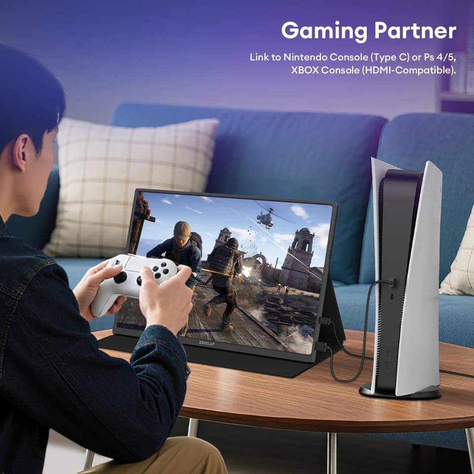 Portable Monitor 16" 2.5K 144Hz | 2560x1600 100% sRGB | Gaming & Travel Display - Thumbnail 7