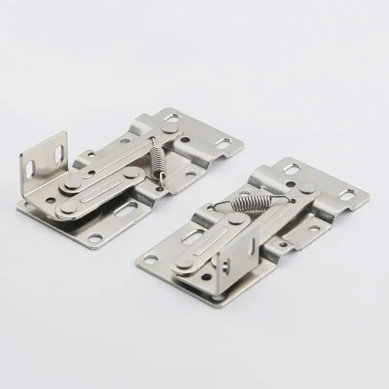 Two self-closing 45-degree pivot hinges for kitchen cabinet tip-out trays, sink drawers, bathroom organizers, and shoe cabinets.