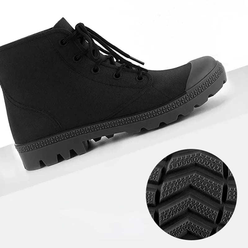 Men's Winter Rain Boots | Waterproof Lace-up Ankle | Work & Fishing - Thumbnail 3