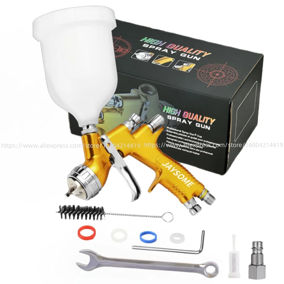 Professional T110 Paint Sprayer | 1.3/1.8mm TE20 Nozzle | Water-Based Compatible - Thumbnail 2