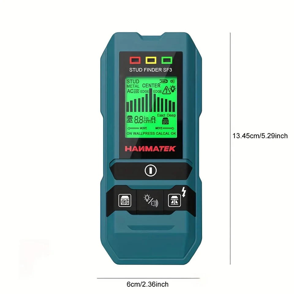 HANMATEK SF3 Stud Finder | Wall Scanner for Metal, Studs, AC Wire | Pipe Detection - Thumbnail 5