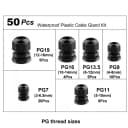 50 pcs Plastic PG BK