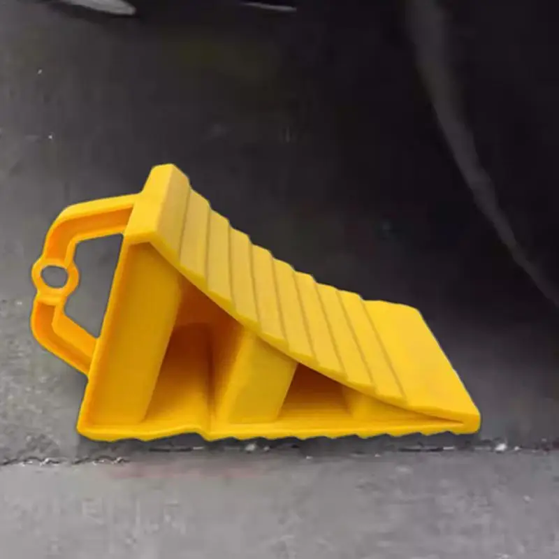 Heavy-Duty Wheel Chocks | Anti-Slip Rubber Base | For RV, Trailer, Truck - Thumbnail 4