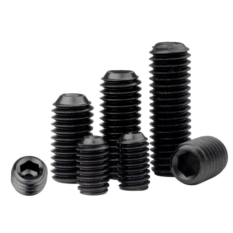 Grub Screws M1.6-M8 | Grade 12.9 Carbon Steel | DIN916 Hex Socket Set - Thumbnail 5