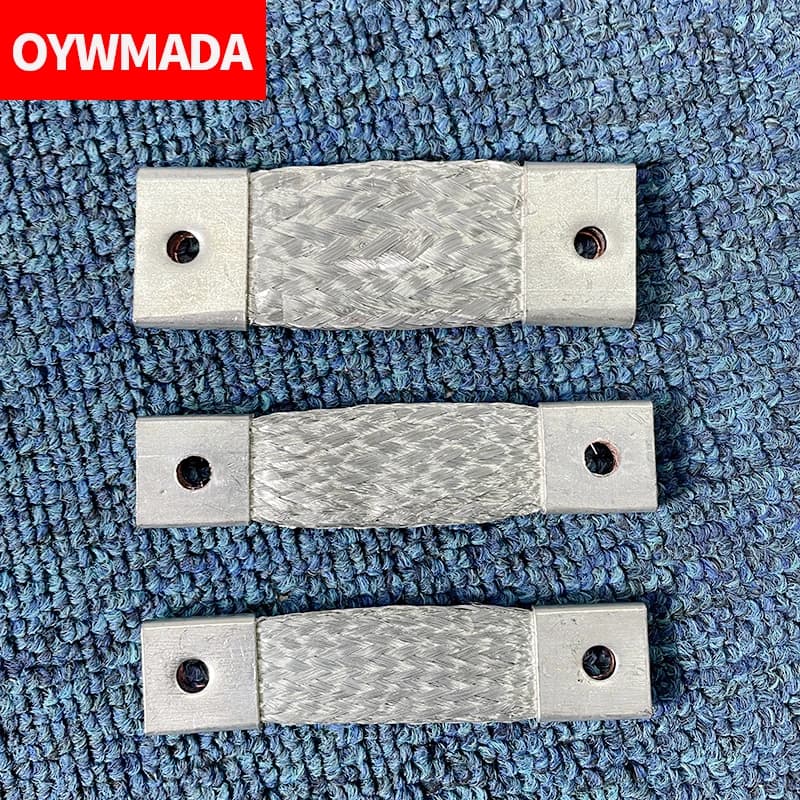 Flexible Busbar Connector | Tin Plated Copper Braid | M4-M10, 35-75mm² for 140-400A - Thumbnail 3