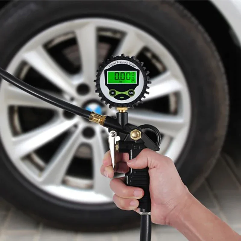 Car Tire Pressure Inflator | Automotive Gauge & Bleeder | 250 PSI - Thumbnail 4