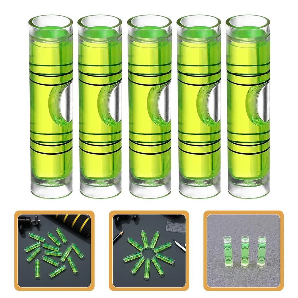 Mini Spirit Level Set | 50pc Cylindrical Bubble | Precision Measuring Tool - Thumbnail 5