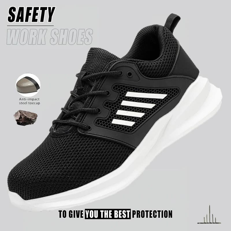 Men's Safety Shoes Steel Toe | Anti-Smashing Work Boots | Hiking & Work - Thumbnail 2