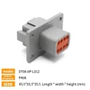 8P Flange Male