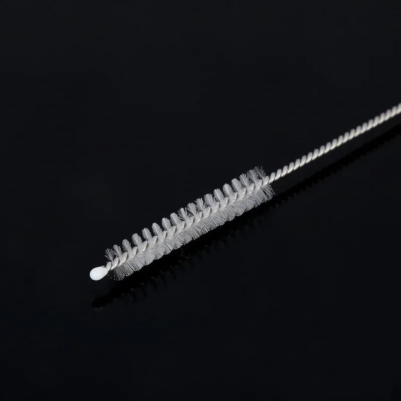 Brush for Cleaning Tight Spaces | Long Nylon & Steel Straw Cleaner - Thumbnail 5