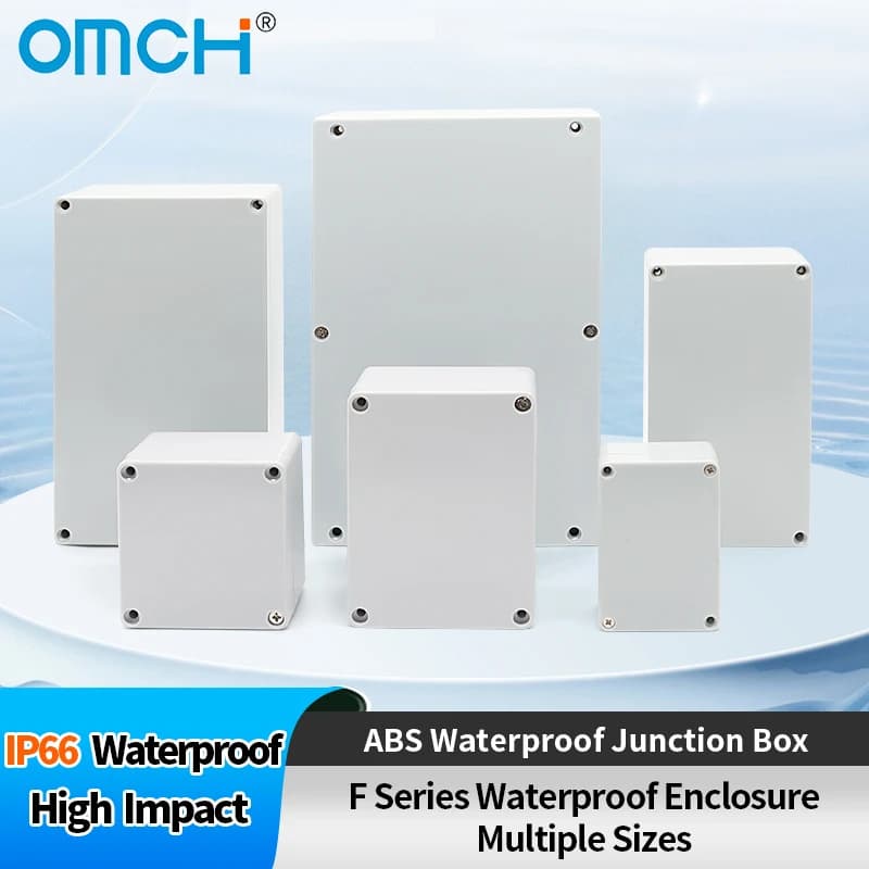 F Series IP66 ABS Junction Box | Outdoor Waterproof Enclosure | Screw Cable Glands - Thumbnail 3