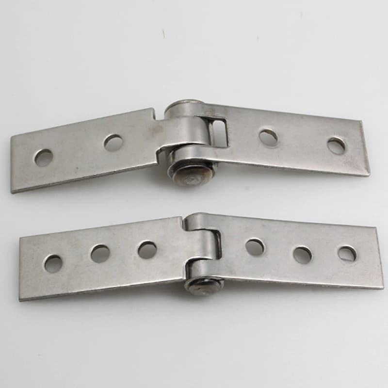 Stainless steel frameless hinge designed for balcony windows and doors, featuring fold mechanism that resists cracking and provides structural support.
