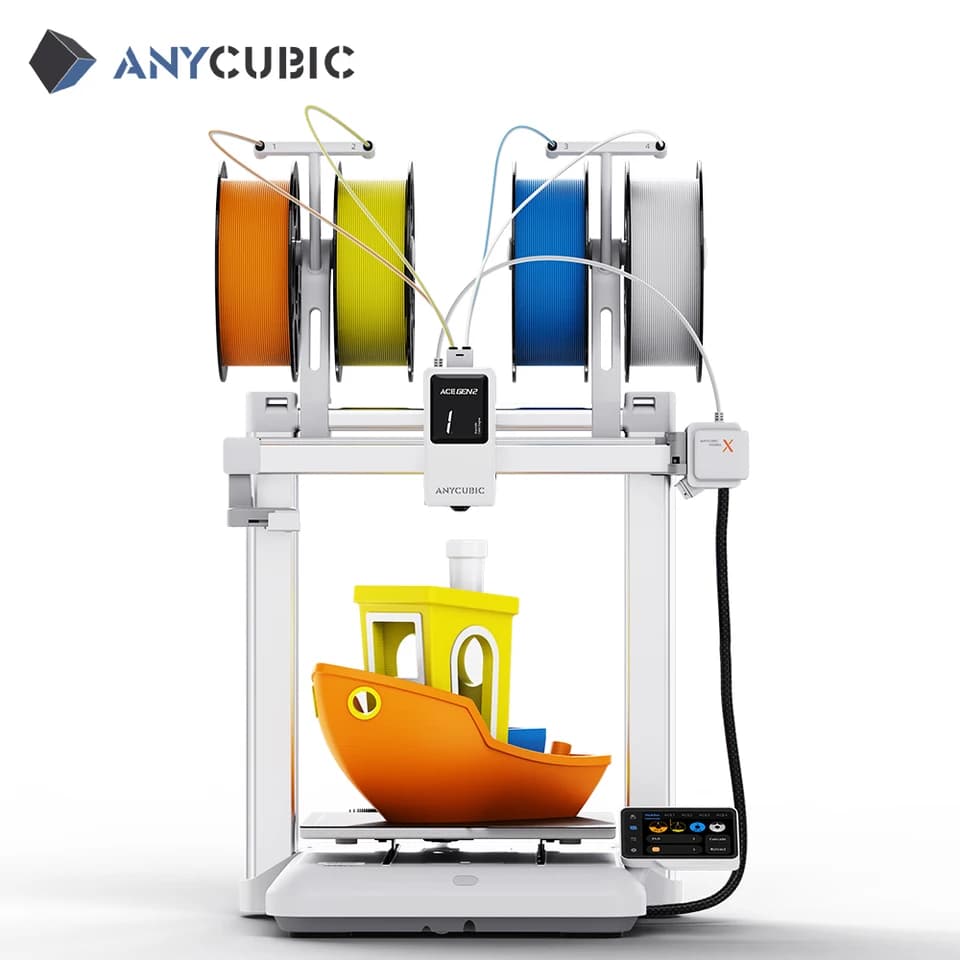 ANYCUBIC Kobra X 3D Printer | Multi-Material 4-Colour | 600mm/s High-Speed FDM - Thumbnail 2