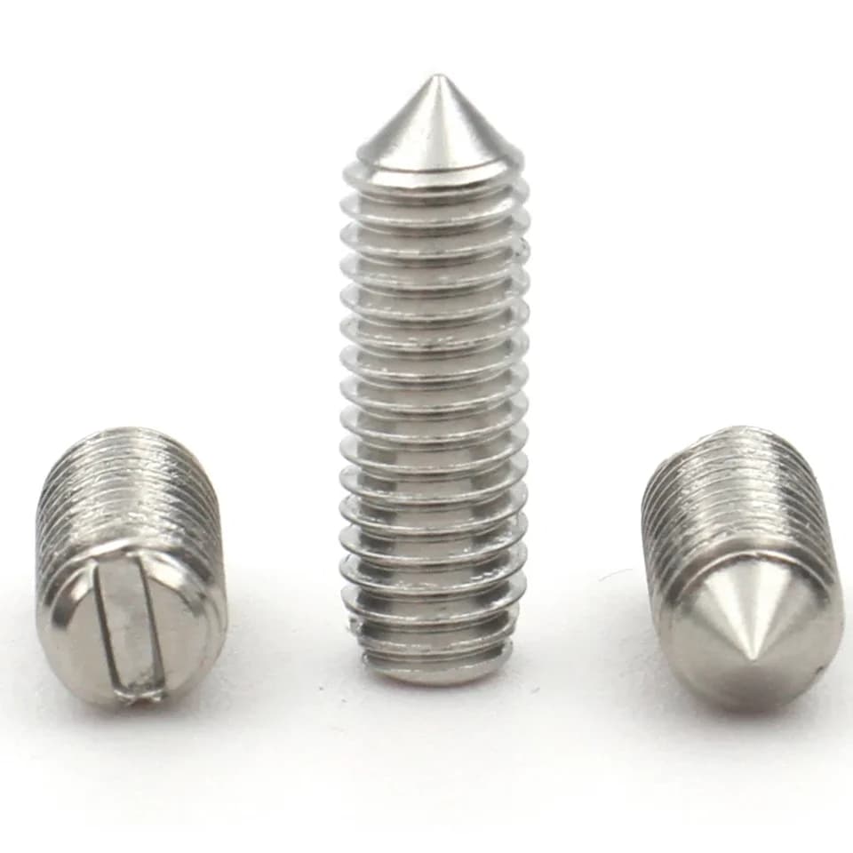 Grub Screws | Cone Point Set Screws | M2-M6 304 Stainless Steel - Thumbnail 4