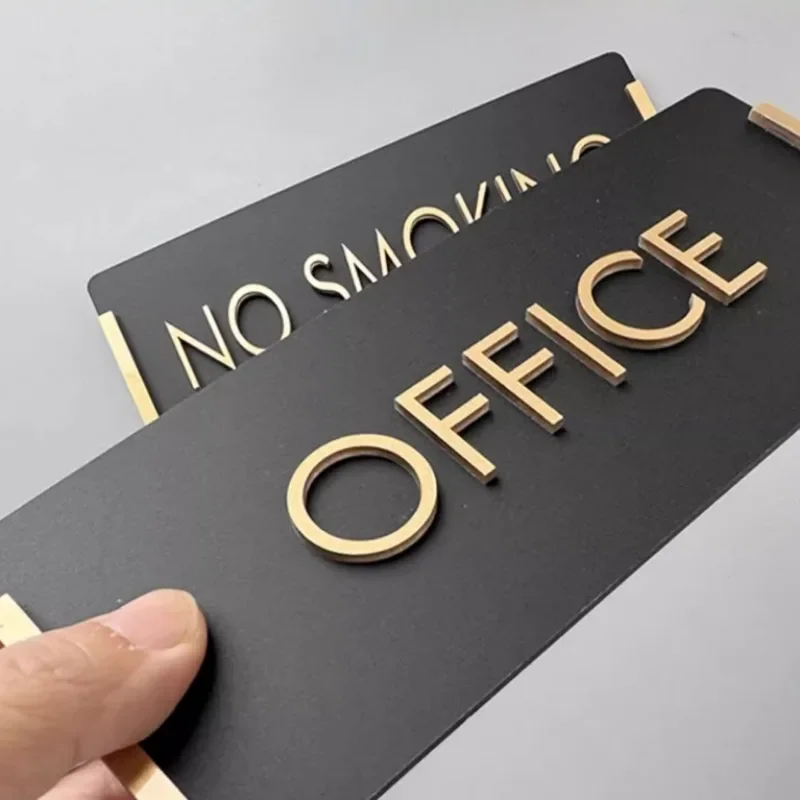 No Smoking Sign | Rectangular Office Indicator | Restroom Warning Plaque - Thumbnail 4