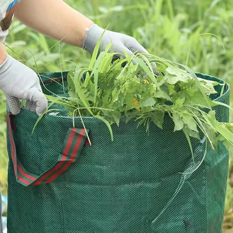 Large Bag for Garden Waste | Heavy Duty Reusable Leaf Sack | Waterproof Storage Container - Thumbnail 3