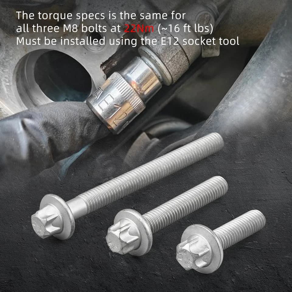 Oil Filter Housing Bolt Kit | For BMW N54 N55 S55 | Replaces OEM - Thumbnail 3