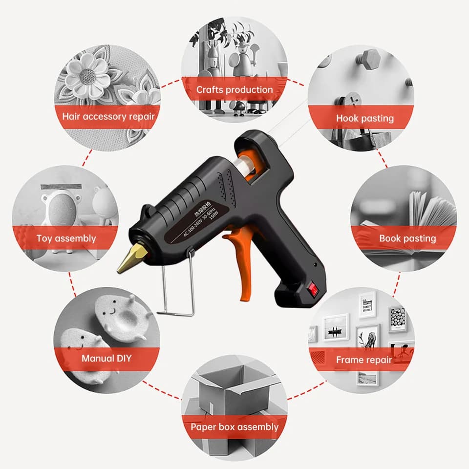 Glue Gun | 150W Fast-Heating | For DIY & Electric Repair - Thumbnail 4