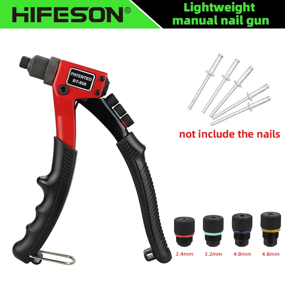 BT-958 Rivet Gun | Manual Blind Riveter | For 2.4-4.8mm Rivets - Thumbnail 2
