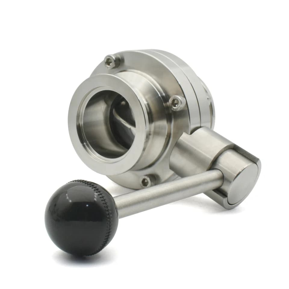 KF Vacuum Gate Valve | SS304 Industrial Stop Control | Manual Butterfly - Thumbnail 4