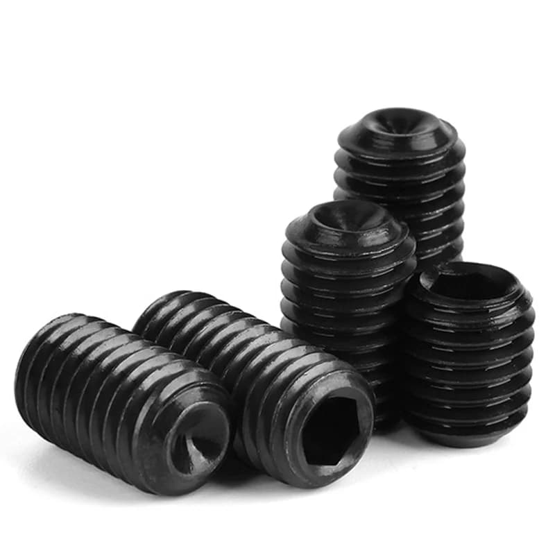 Grub Screws M1.6-M8 | Grade 12.9 Carbon Steel | DIN916 Hex Socket Set - Thumbnail 3