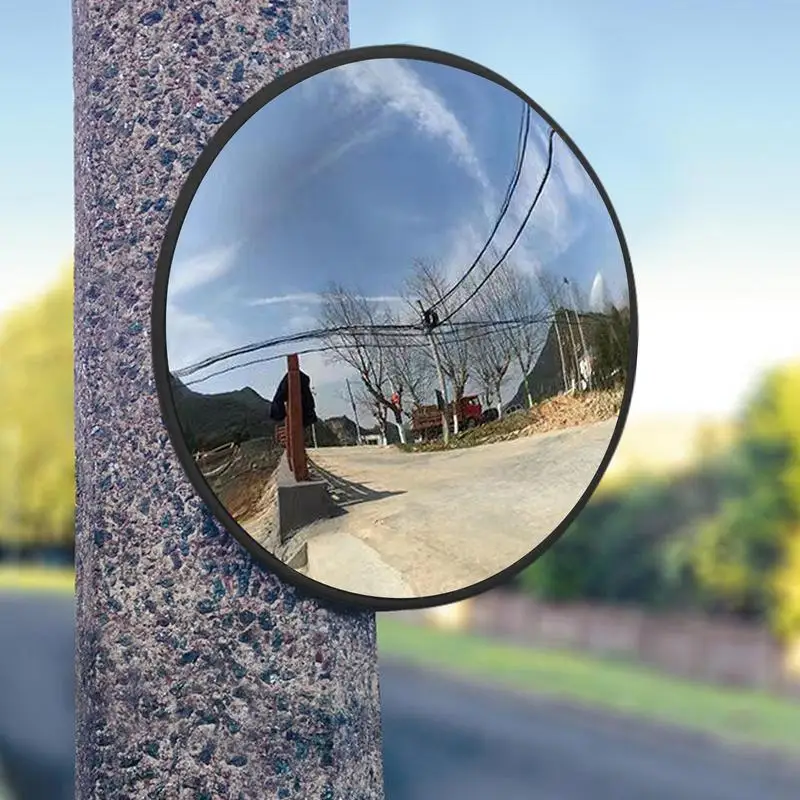 Outdoor Safety Mirror | 30cm Convex Traffic Mirror | Parking Garage Use - Thumbnail 4