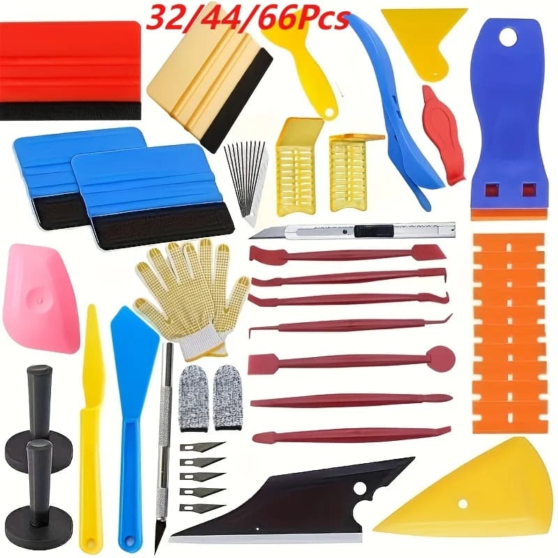 Window Squeegee Set | Vinyl Scraper Cutter | Car Tinting Tools - Thumbnail 2