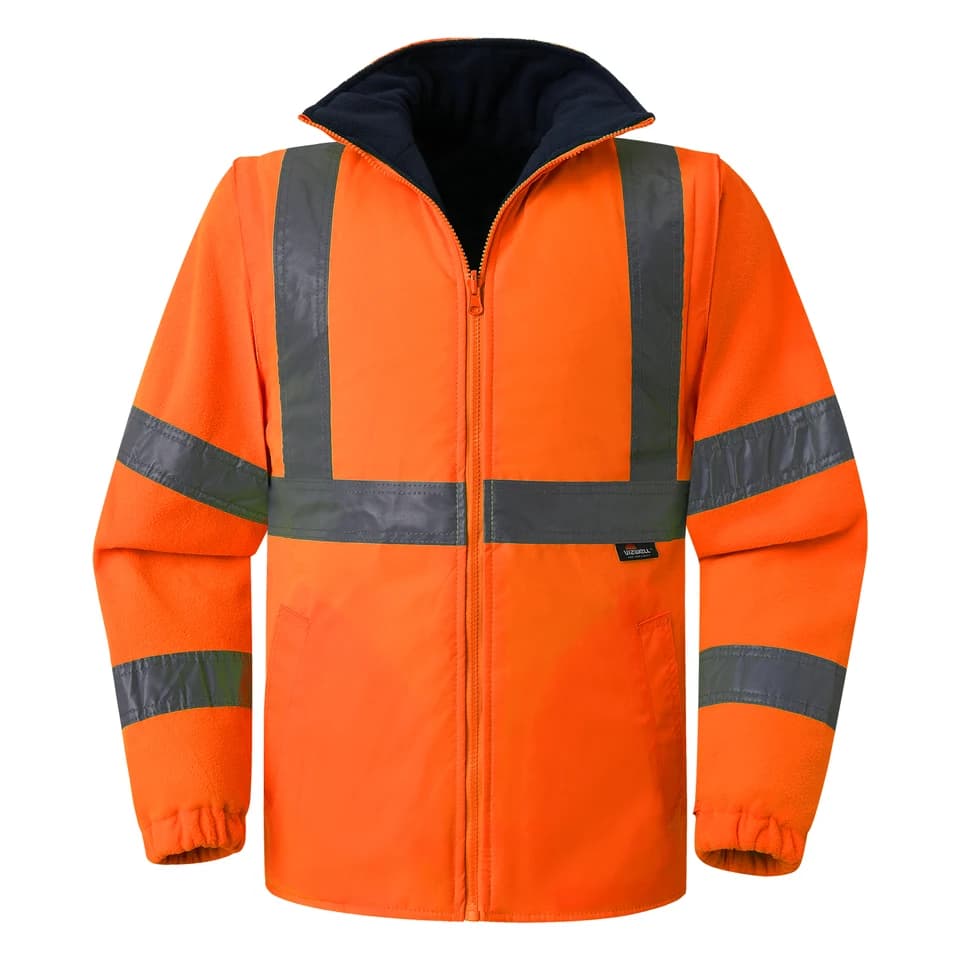 Hi Vis Jacket | 5-in-1 Waterproof Parka | Workwear Safety Coat - Thumbnail 3