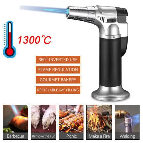 Butane Blow Torch | Windproof High Temp Flame | Micro Welding & Brazing Tool - Thumbnail 2