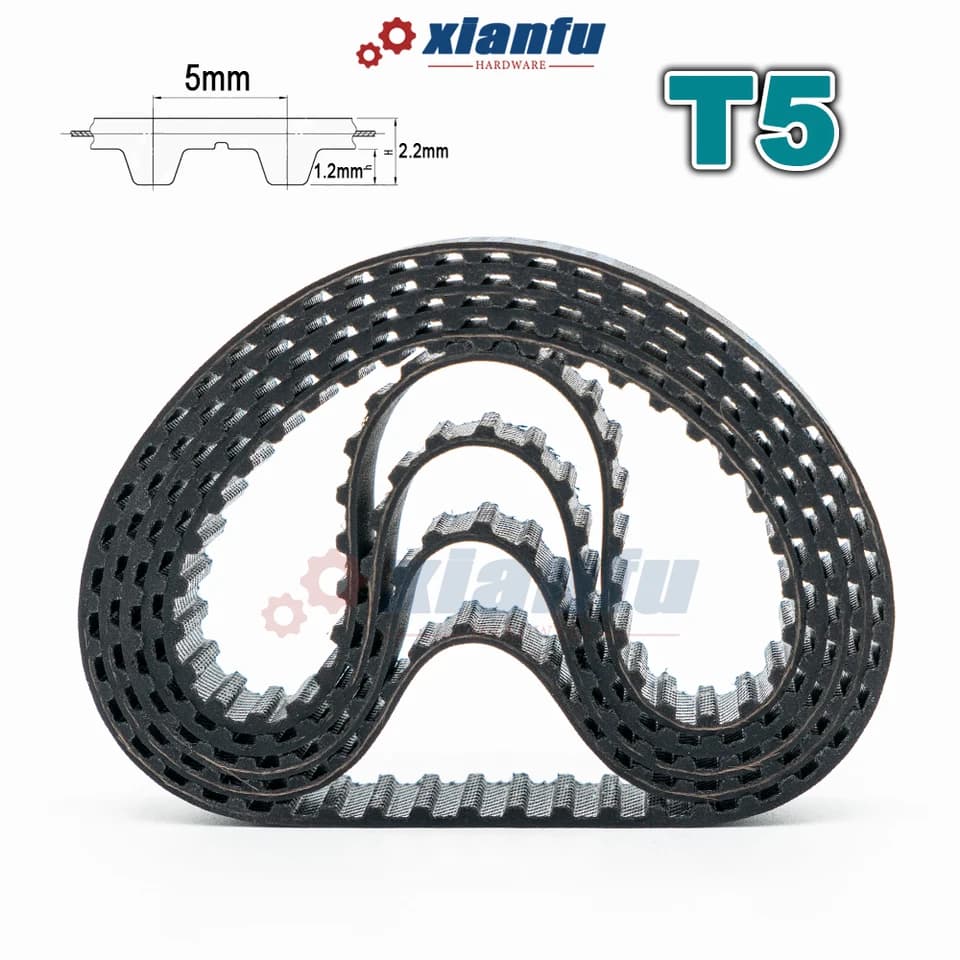 T5 Timing Belt | Closed Loop Trapezoidal Tooth | CNC Drive, 6-40mm Width - Thumbnail 3