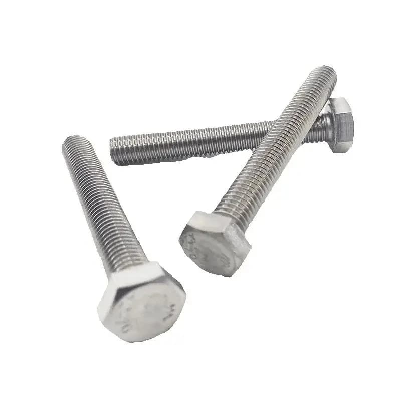 304 Stainless Hex Bolts | M3-M12 Full Thread Cap Screws | DIN933 GB5783 Standard - Thumbnail 6