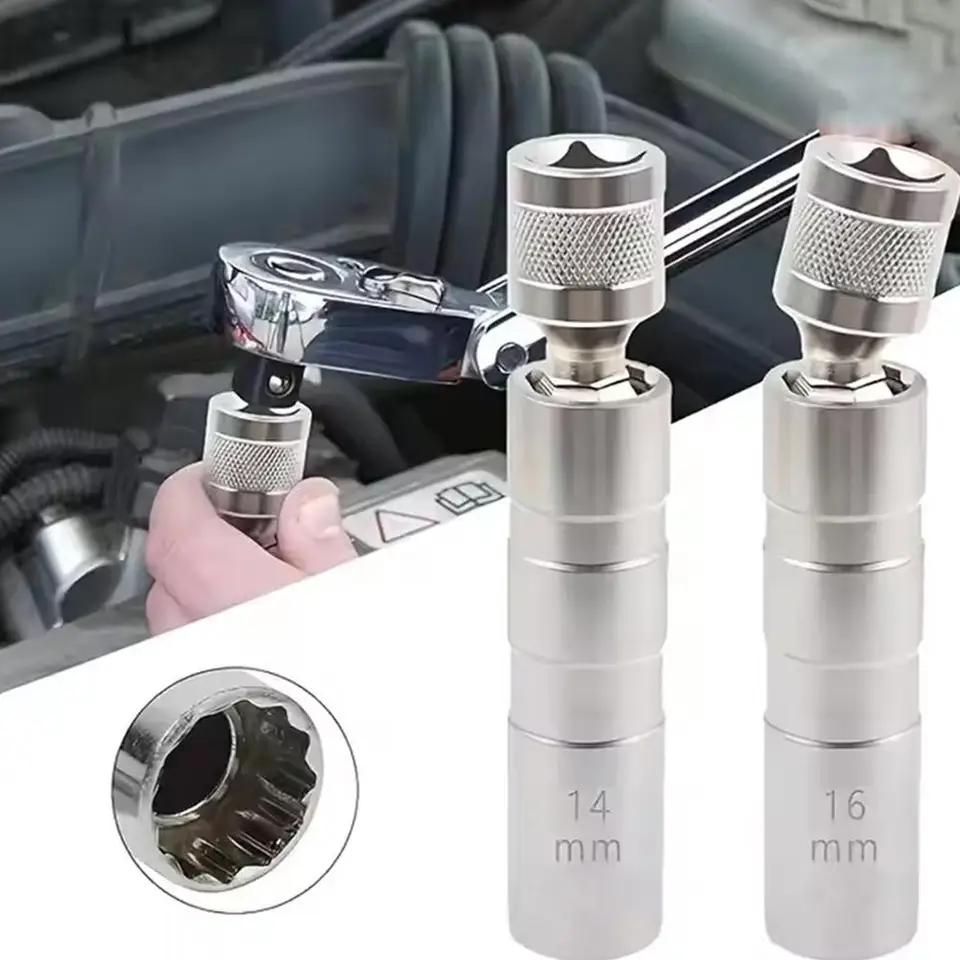 Spark Plug Socket | 14mm & 16mm Thin Wall | Auto Nozzle Removal Tool - Thumbnail 5