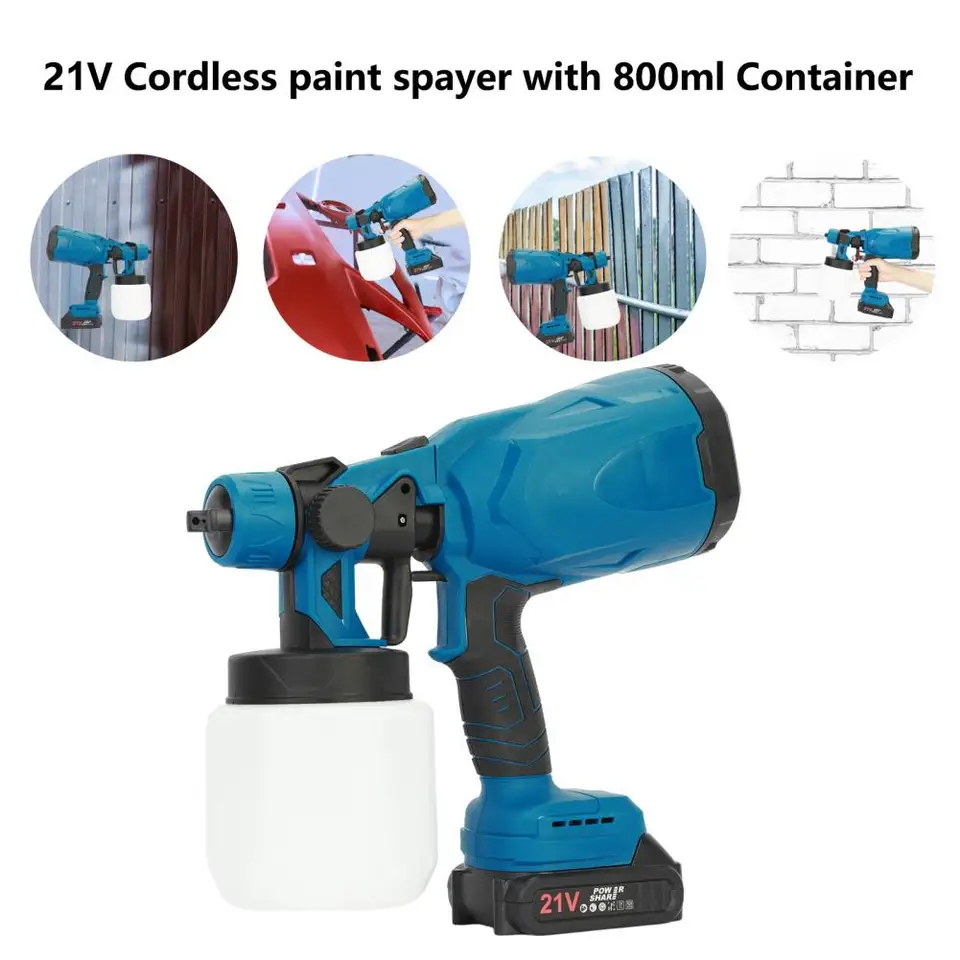 Mini Paint Sprayer | Long-Spray Distance | Rechargeable Handheld Electric - Thumbnail 3