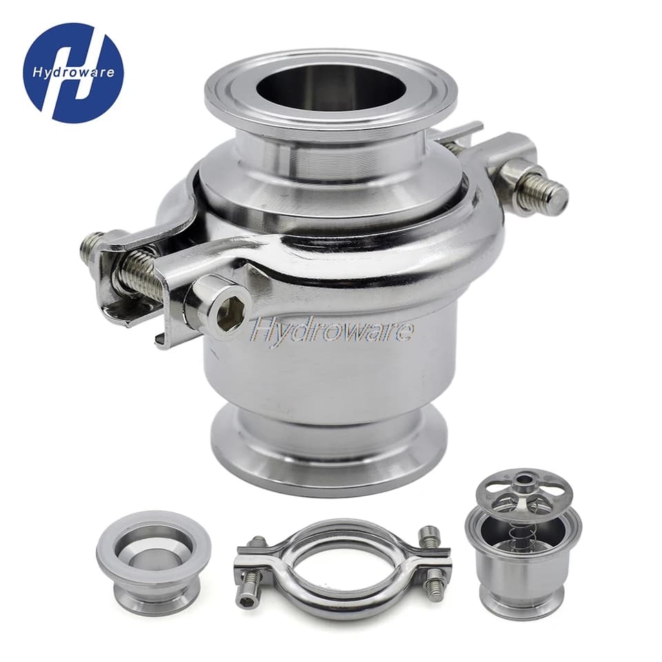Sanitary Double Check Valve 19-102mm SUS304/316L | Vertical Non-Return | Brewery Grade - Thumbnail 2