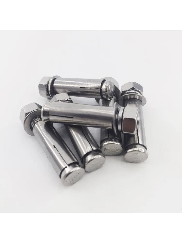 304 Stainless Steel Anchor Bolts | Hexagon Expansion Sleeve | M6-M20 Concrete Screws (1-5pcs) - Thumbnail 2