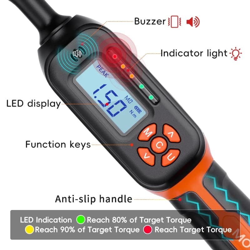 Spark Plug Torque Wrench | 1.5-340N.m | Digital Buzzer & LED - Thumbnail 2