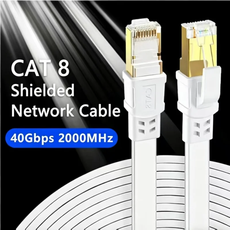 Cat 8 Ethernet Cable | 40Gbps, 2000MHz | Router & Modem Connectivity - Thumbnail 3