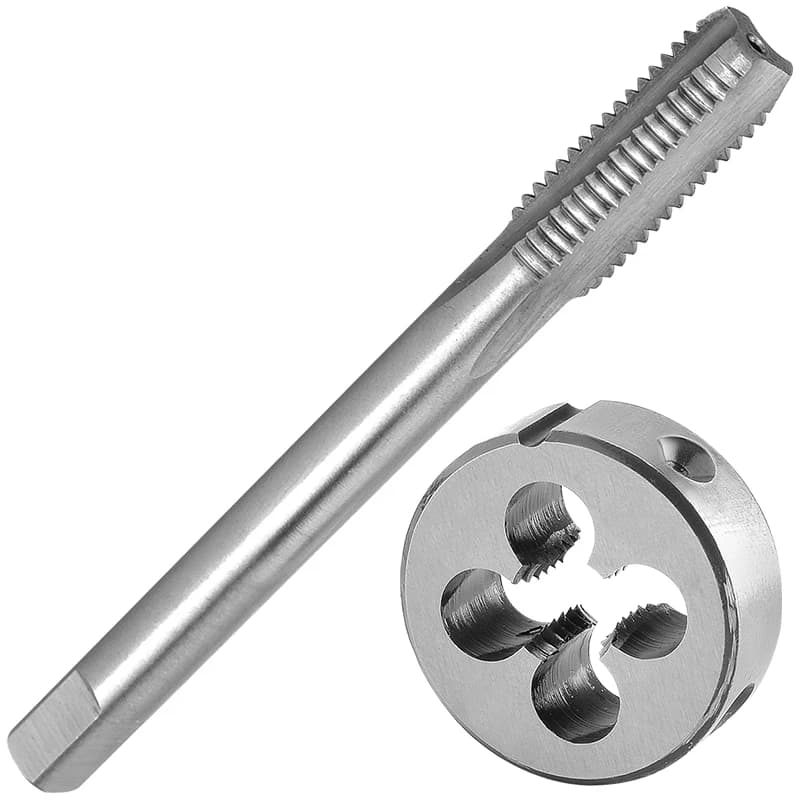 Thread Tap and Die Set | Metric M10-M18 Round Dies | For Thread Repair - Thumbnail 5