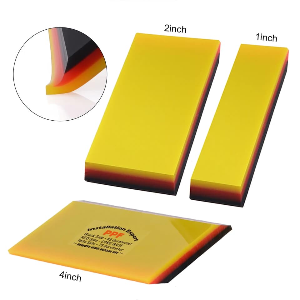 Soft Rubber Window Squeegee | PPF Car Vinyl Wrap Tool | Glass Cleaning - Thumbnail 2