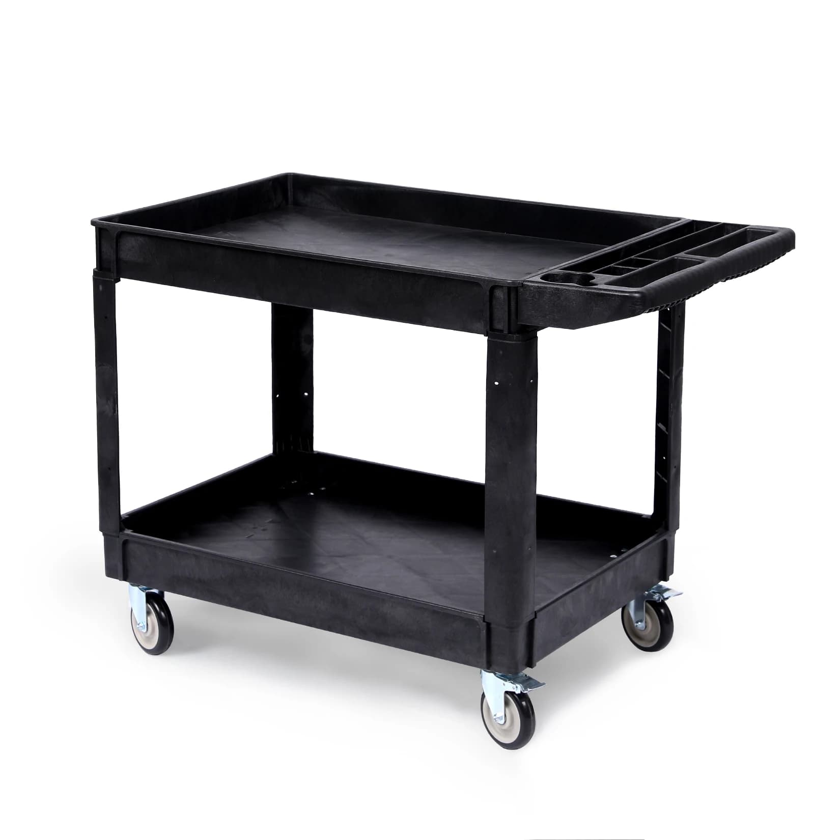 Professional-Grade Heavy-Duty Rolling Tool Cart | Double-Layer Storage & Durable PP Construction - Image 1