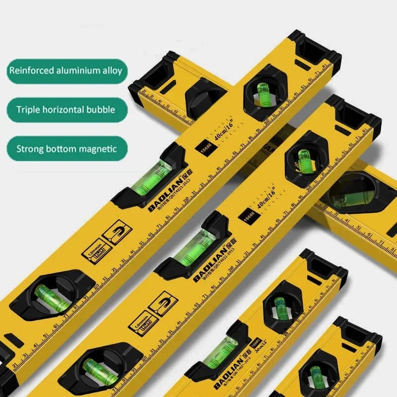 Spirit Level | Magnetic Aluminium Alloy | 30/40/50cm Lengths - Thumbnail 4