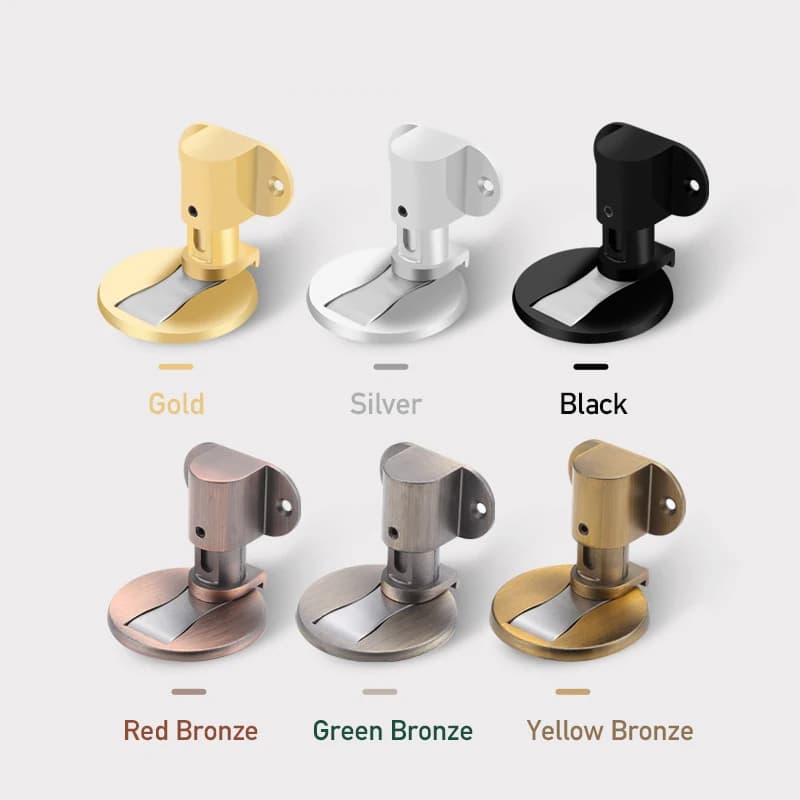 Magnetic Rubber Door Stopper | Punch-Free Zinc Alloy | Anti-Collision Door Holder - Thumbnail 5