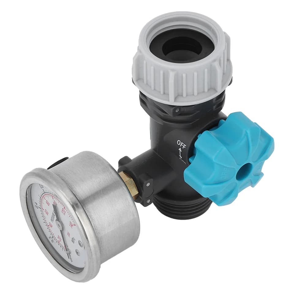 G3/4" Hot Water Pressure Reducing Valve | Adjustable with Gauge | Greenhouse & Garden - Thumbnail 6