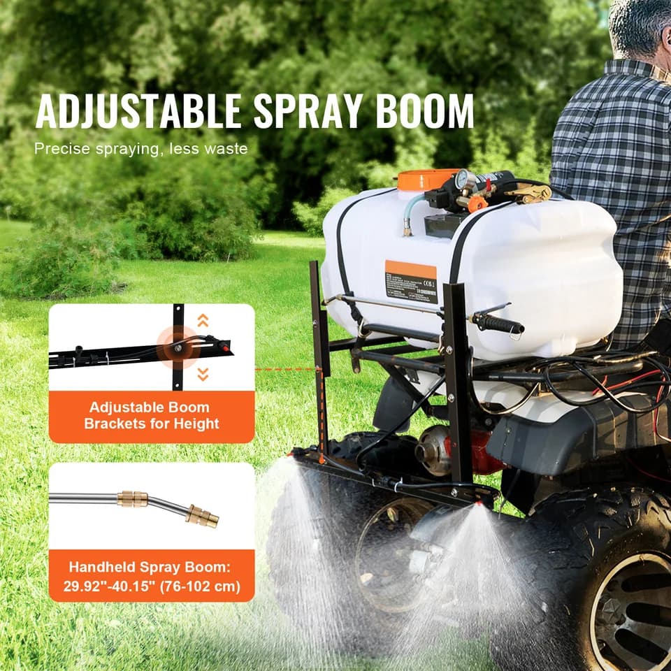 60L ATV Knapsack Weed Sprayer | 12V Pump & Nozzle Boom | UTV Garden Sprayer - Thumbnail 6