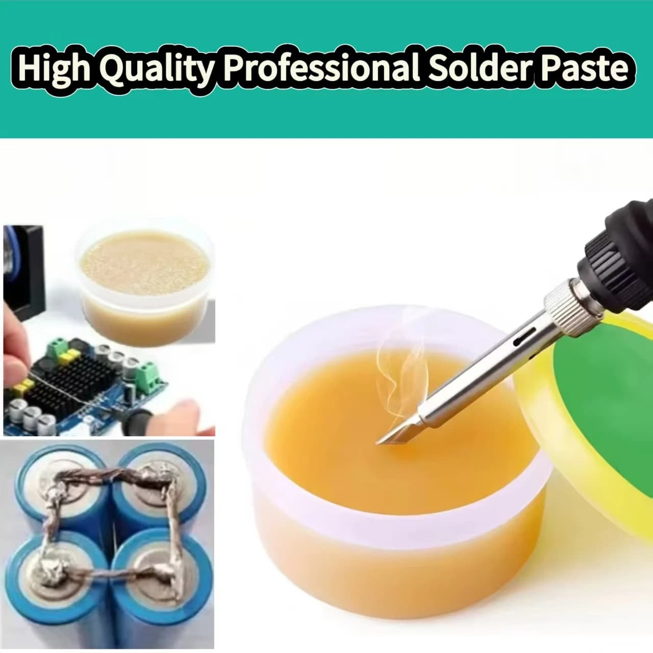 Solder Paste Rosin Flux 10g/30g/100g Lead-free Welding Flux Iron Repair Welding Paste Soldering Tin Soldering Oil Soldering Flux - Thumbnail 2