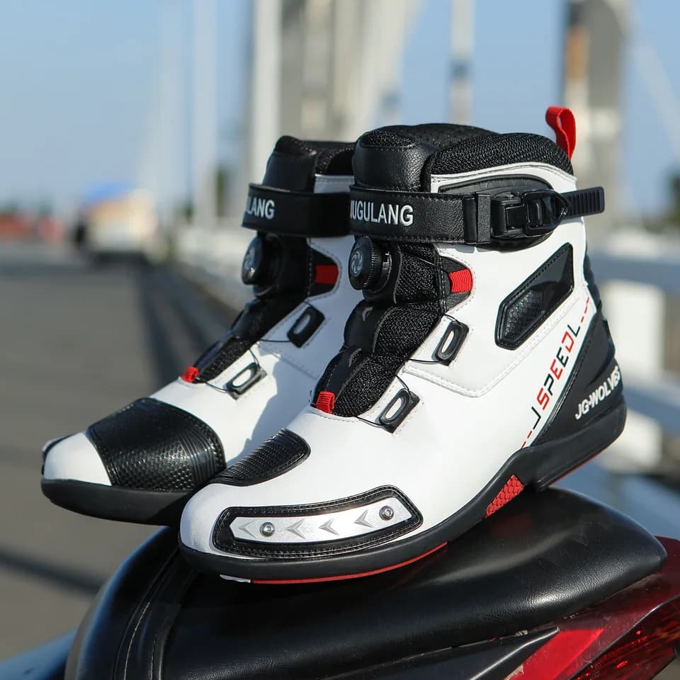 Men's Safety Wellington Boots | Waterproof Motorbike Riding | TPU Anti-Collision - Thumbnail 5