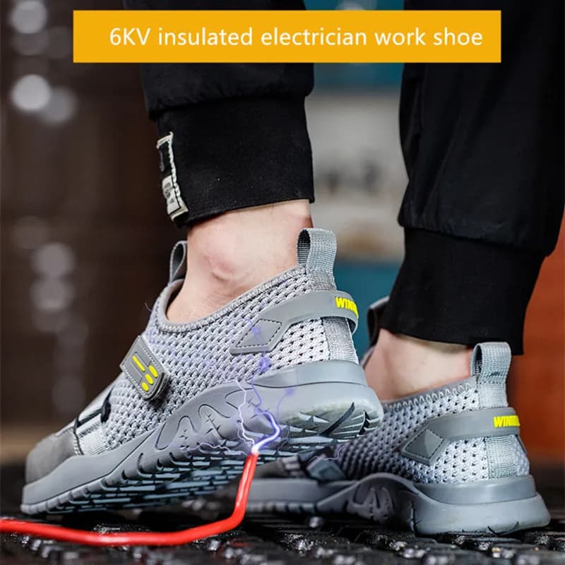Lightweight Steel Toe Cap Boots | Breathable & Puncture-Resistant | Summer Work Trainers - Thumbnail 5