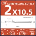 2x10.5xD3.175x38