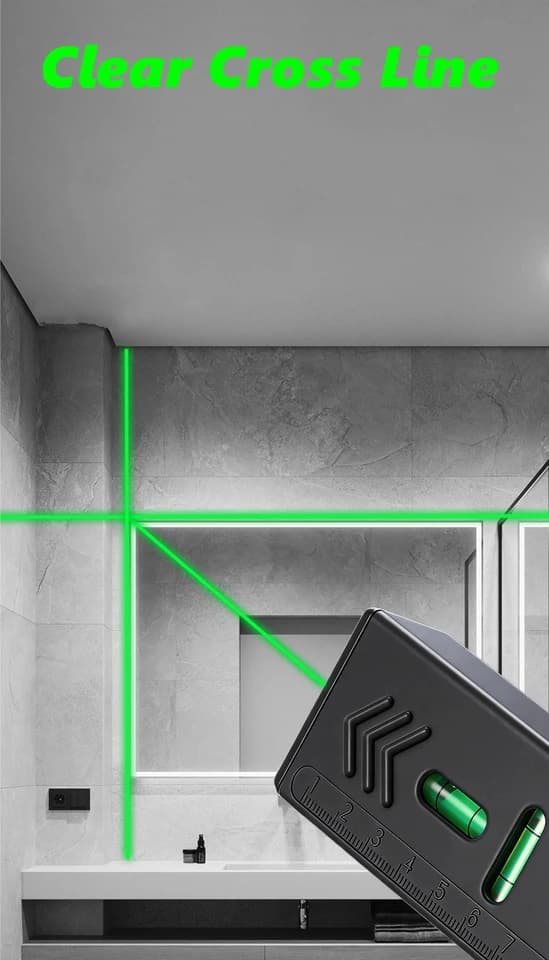 Green Beam Laser Level | Magnetic Base & Cross Line | High Precision Tool - Thumbnail 5